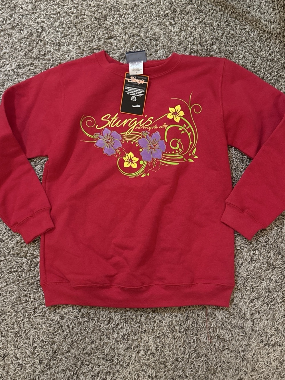 Y2K Sturgis Motorcycle Rally Crewneck NWT